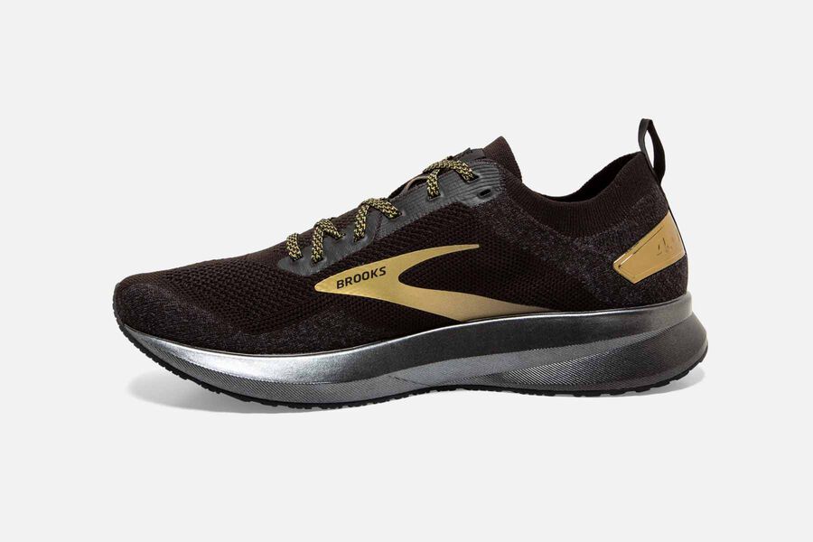 Brooks Israel Levitate 4 Road Running Shoes Mens - Black/Gold - IKA-637145